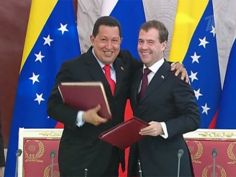 Преидент Чавес и президент Медведев